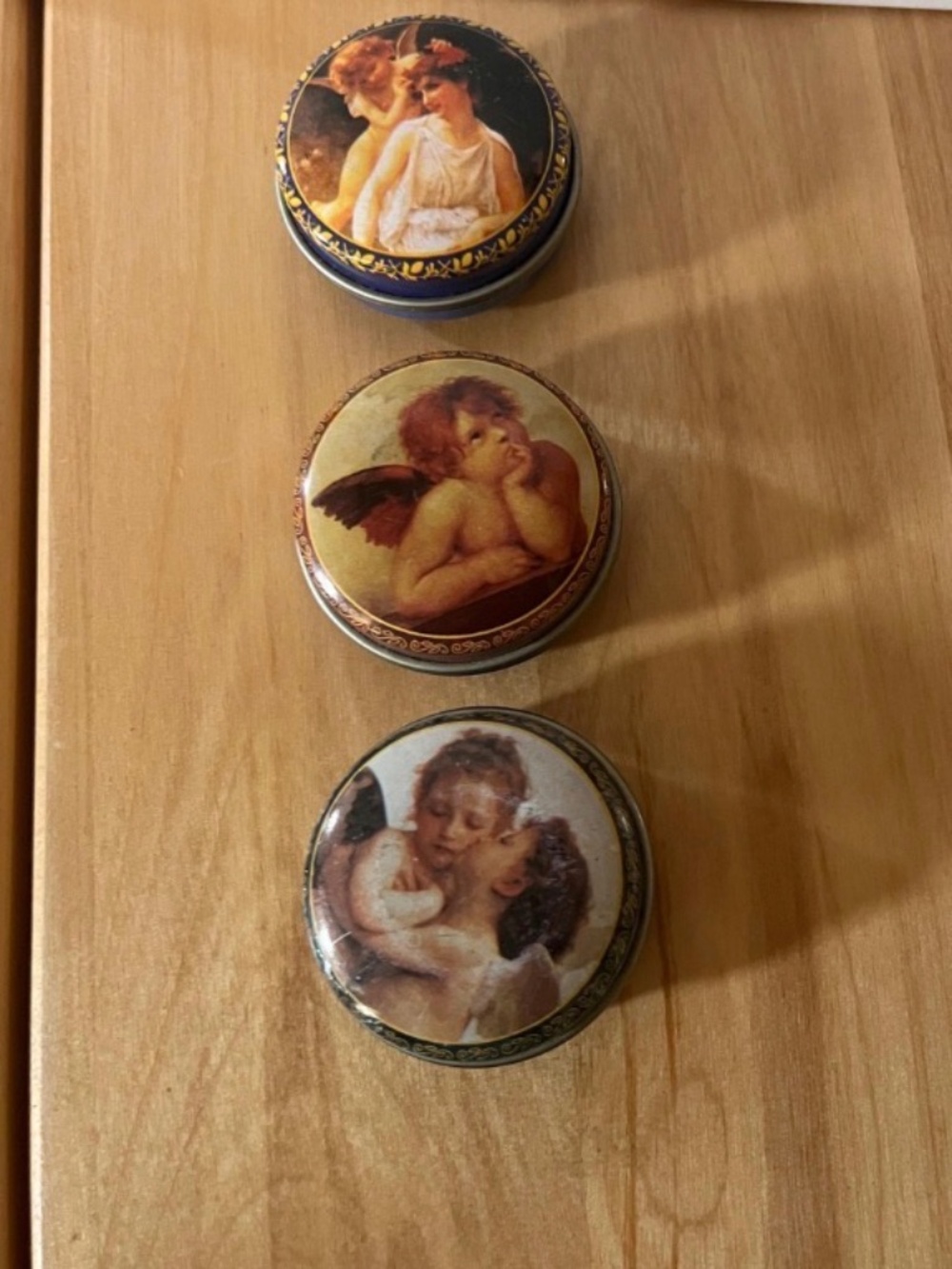 Trinket Tins Set of Three Jewelry Boxes